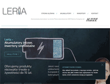 Tablet Screenshot of leria.com.pl